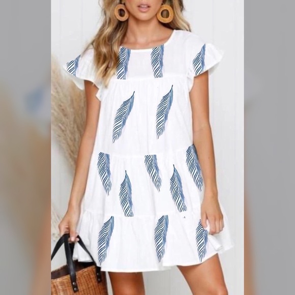 LOVE, PEACE & BOHO Boho Tiered Babydoll Dress - Picture 3 of 5